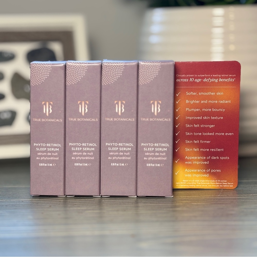 True Botanicals Phyto-Retinol Anti-Aging Sleep Serum x4 (BRAND NEW)